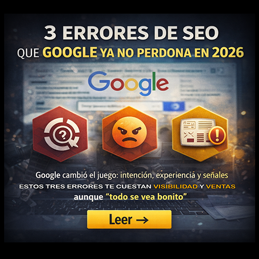 3 errores de SEO en 2026