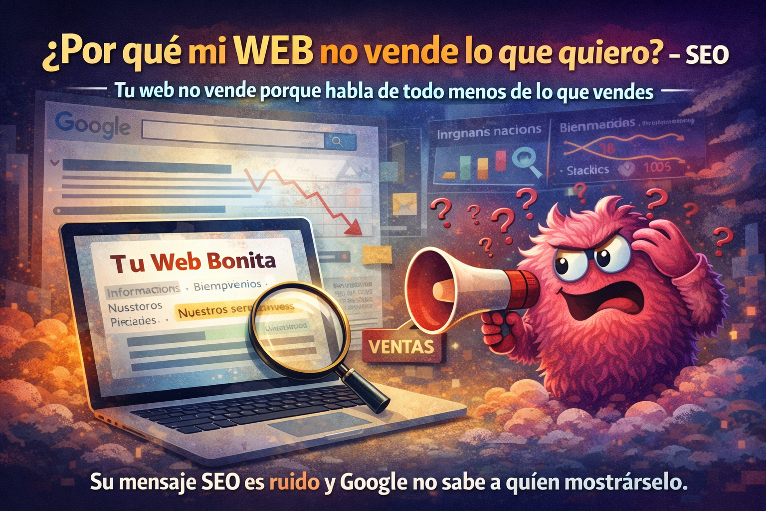 SEO ruido, mi web no vende